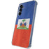 Haiti Flag Distressed Galaxy A35 5G Clear Case